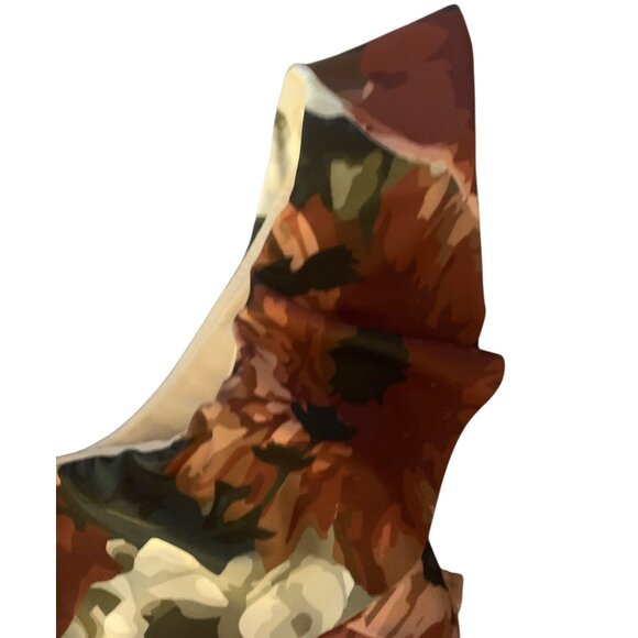 ALBION SWIM Multicolor Messina Print Icon Wave One Shoulder Swim Top Size Small - Picture 4 of 9